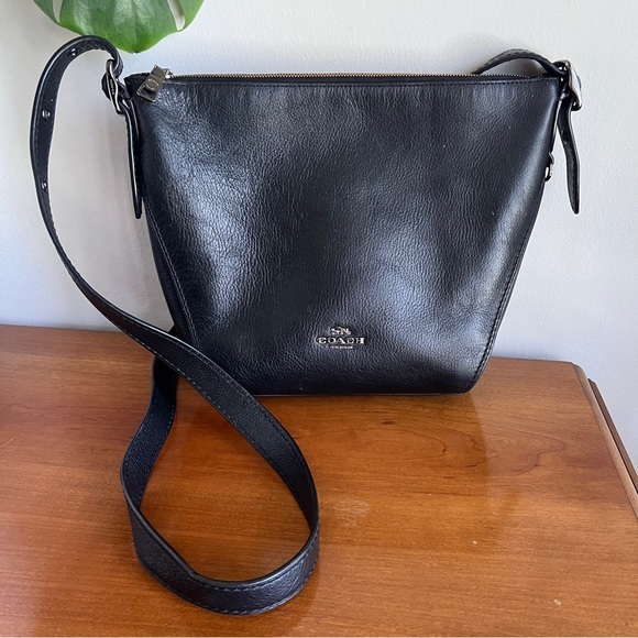 Coach Bags Coach Dufflette Zip Top Leather Crossbody Bag Poshmark